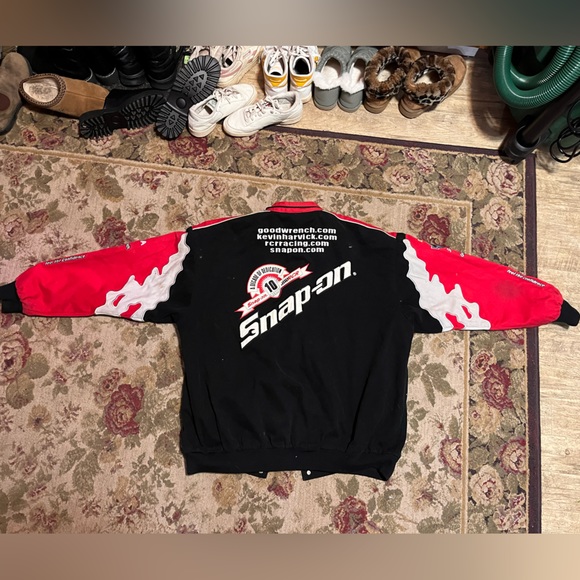 Vintage SNAP ON "KEVIN HARVICK CHASE AUTHENTIC RACING BOMBER JACKET" SIZE 2XL - Picture 2 of 7